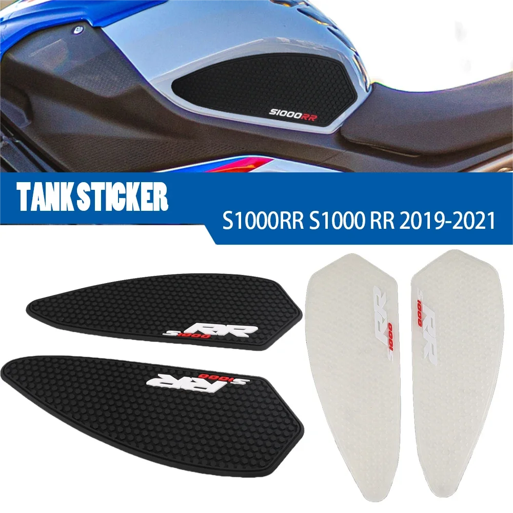 

S1000RR For BMW S1000 RR S1000R R 2019-2022 Motorcycle Anti Slip Tank Grip Stickers Traction Rubber Side Pad Knee Gas