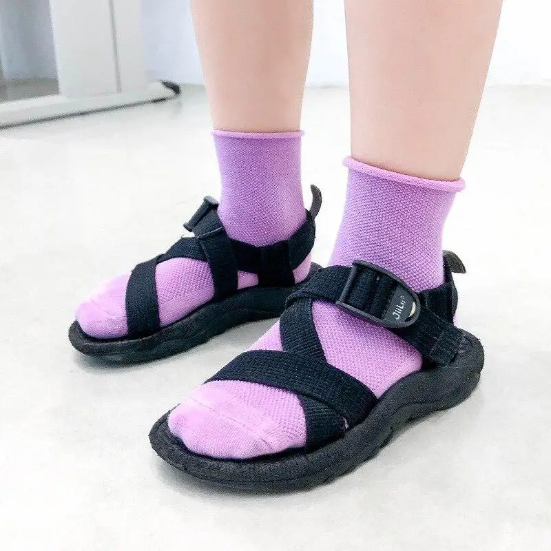 Cute Mesh Baby Socks Girls Flower Bow Decor Soft Stretch Socks Kids Ankle Socks Toddler Infant Frills