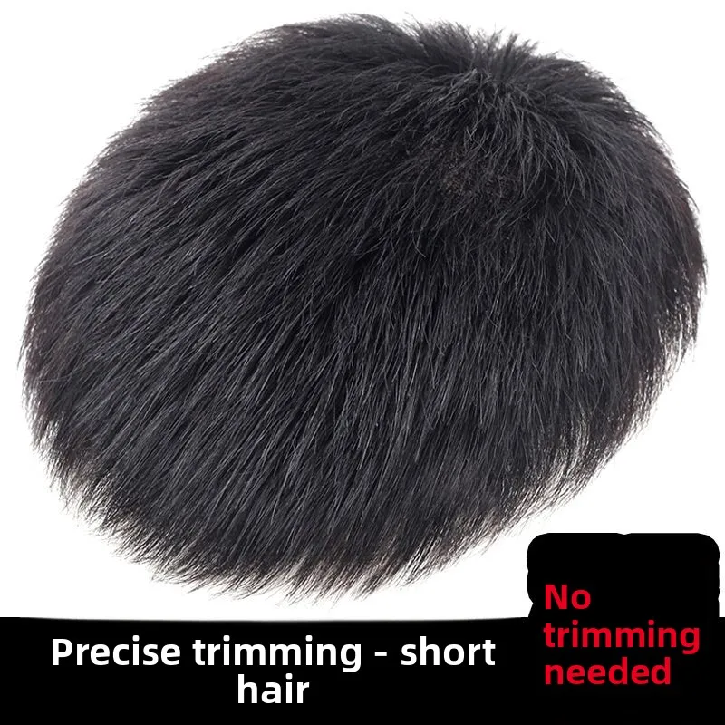 

Men's Invisible Hair Wig ort Straight l Looking Breathable Convenient to Wear Mediterranean Sle Fake Human Hair