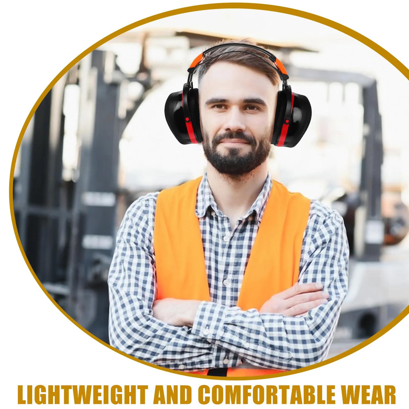 Noise Canceling Muffs For Adults Over Ear Hearing Protection Earmuff Workshop Concerts Adjustable Durable Isolation - view 6