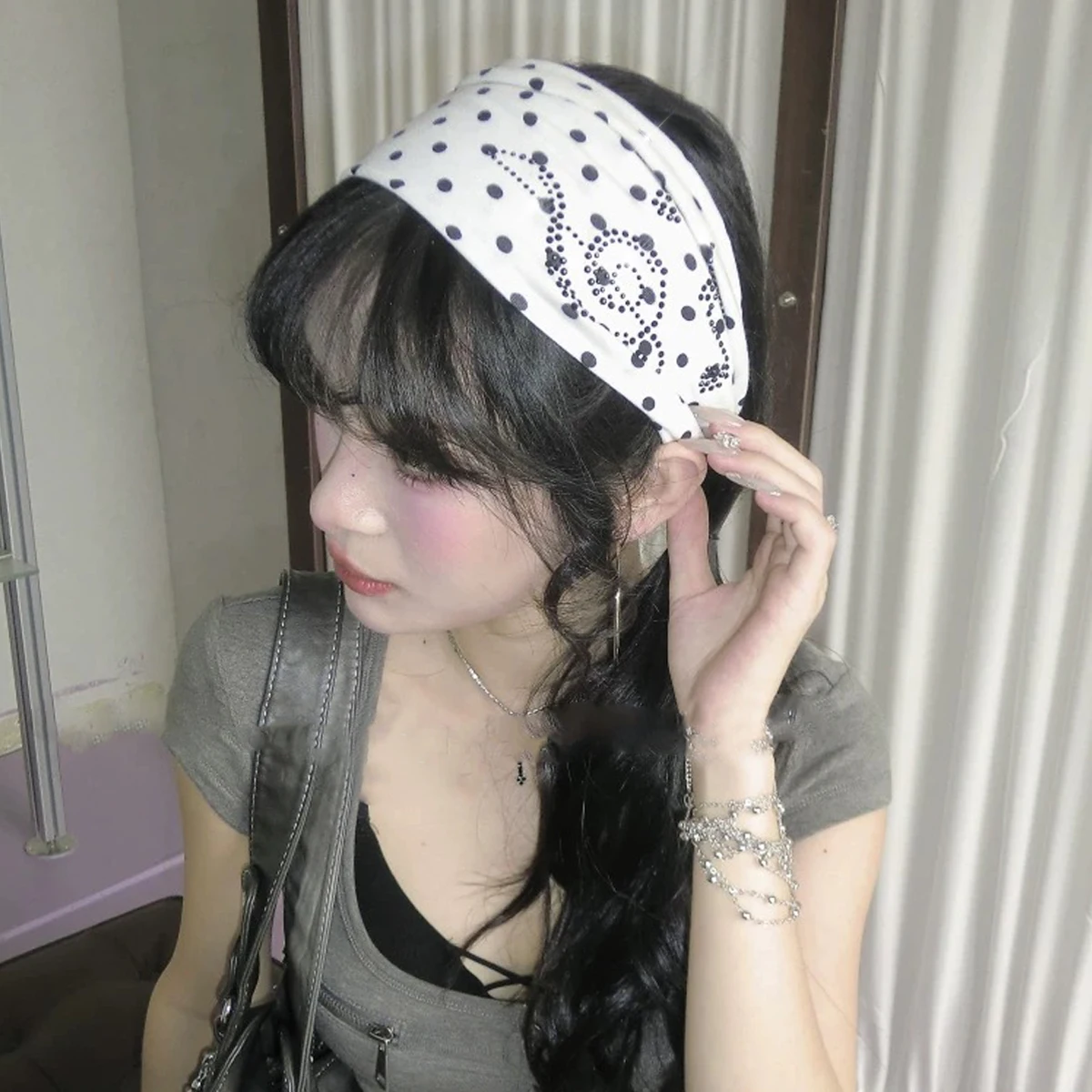 Ladies Polka Dot Hot Diamond H - Bandana Cotton 评论和价格