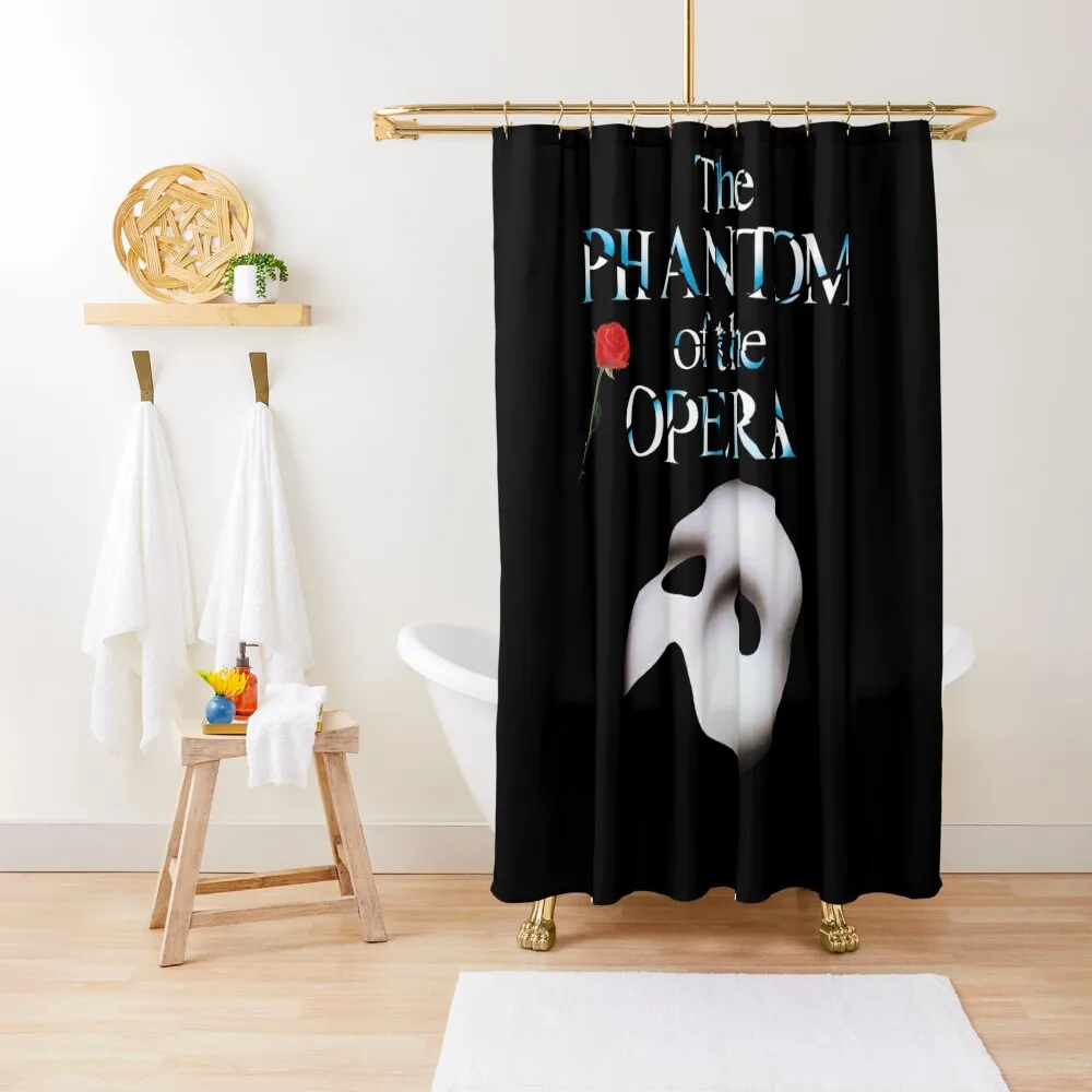 the great phantom of opera show Shower Curtain Waterproof Bath And Anti-Mold Shower Set Anime Bathroom Curtain