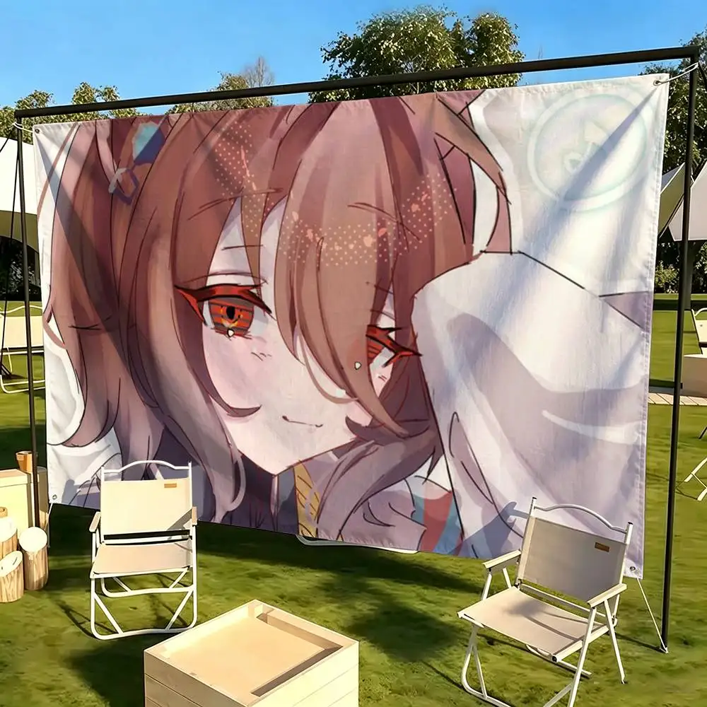Umamusume Agnes Tachyon  Flags for Bedrooms Home Decor Items Outdoor Decors Garage Decoration Flaga