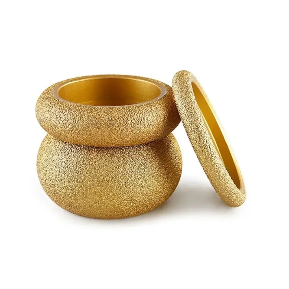 Roman Slotted Brazed Diamond Angle Grinder Grinding Head Durable Chamfering Tool 75mm Stone Edging Wheel