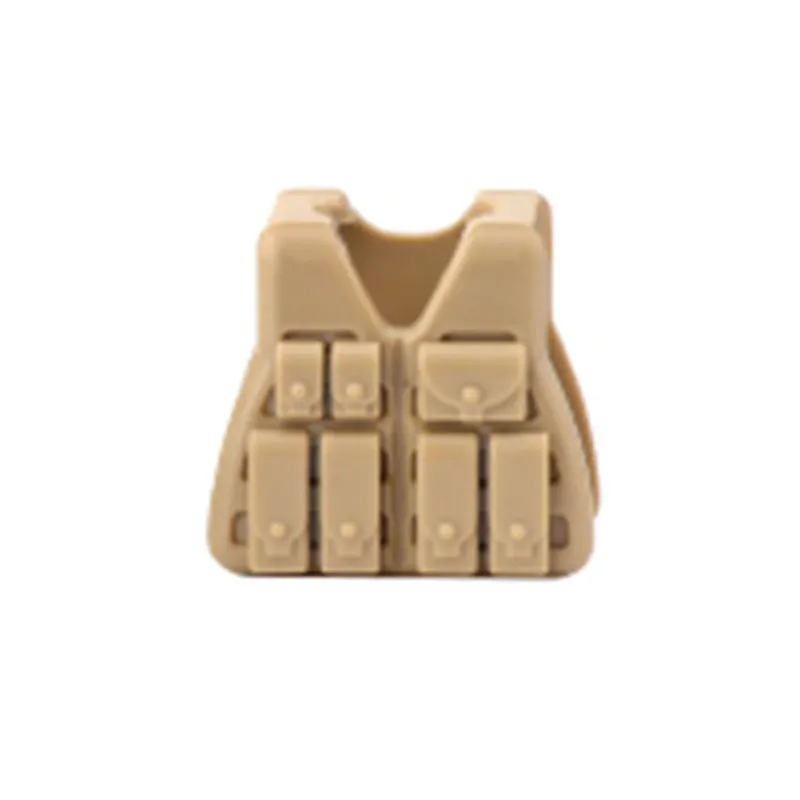 Military Soldier Tactics Vest Bag Building Blocks SWAT Weapon Figures Accessories Special Forces Tactical Body Armor Model Toys