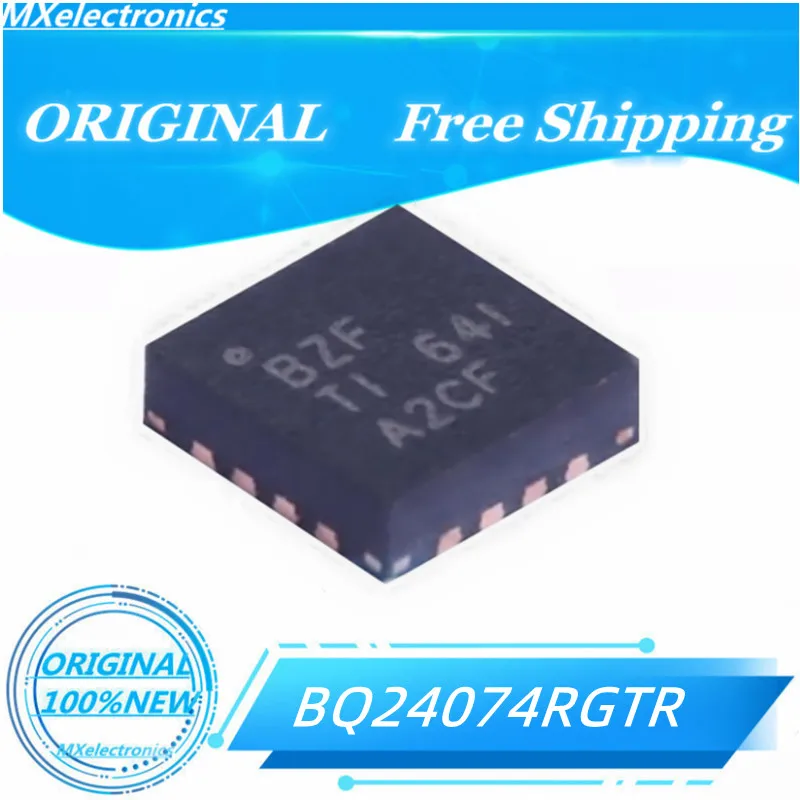 5PCS-20PCS/LOT 100%MEW BQ24074RGTR BZF QFN16 Battery Management  PMIC - Power Management IC