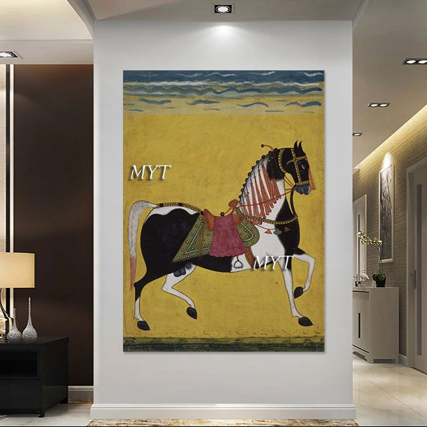 

Horse Abstract No Framed Canvas Picture Modern European Style Decoration Animal Artistic Impressions Paintings Acrylic Artwork