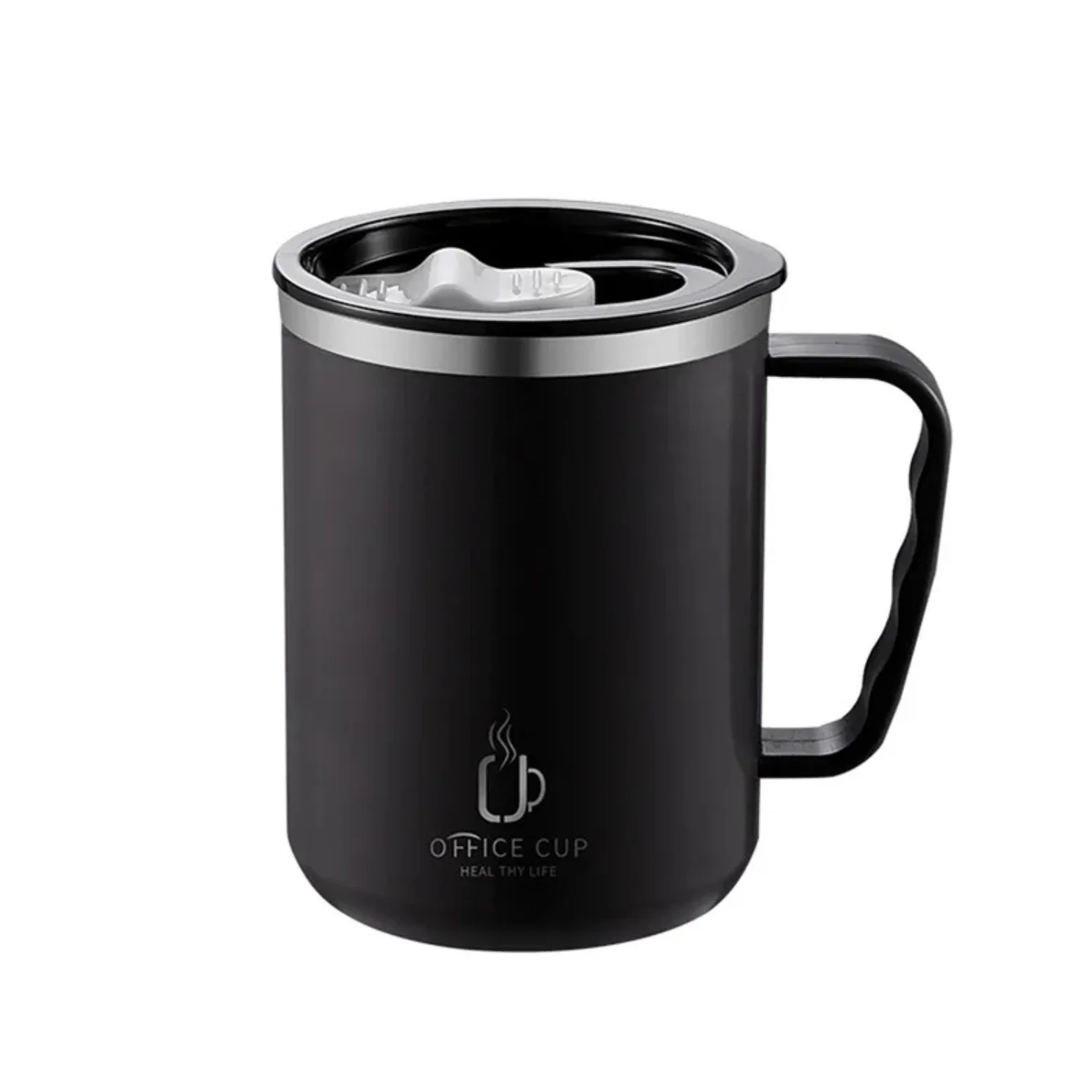 

Stainless Steel Coffee Cup Mug With Lid Insulated Coffee Mug Double Wall Coffee Tumbler With Handle Heat-resistant Drinkware