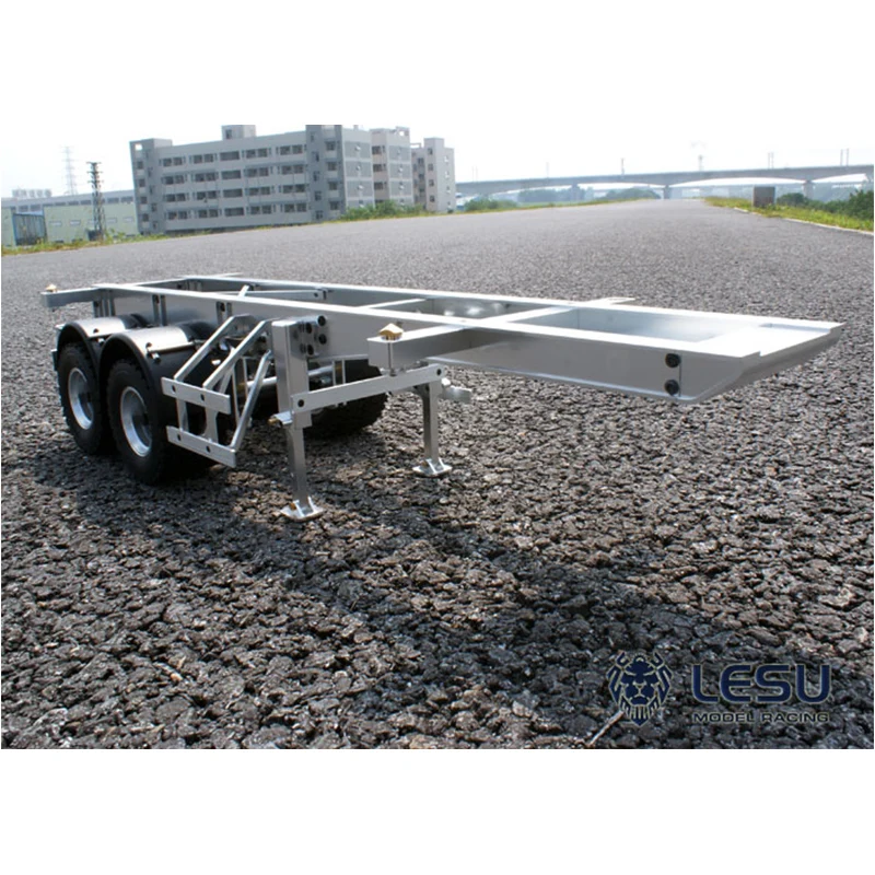 LESU RC Metal Trailer Box Container 20 Feet for 1/14 DIY Tamiyaya Model Remote Control Tractor Truck Spare Part TH02024-SMT5