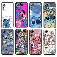 Disney Stitch Is Cute For Xiaomi Mi 10T 10S 9T 9 SE 8 A3 A2 A1 6X 5X CC9E Note 10 Lite Pro Mix 3 Black Soft Phone Case