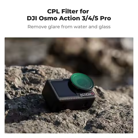 K&amp;F CONCEPT CPL Filter for DJI Osmo Action 3 4 5 Pro Circular Polarizer Optical Glass Multi Coated Reduce Glare and Reflection