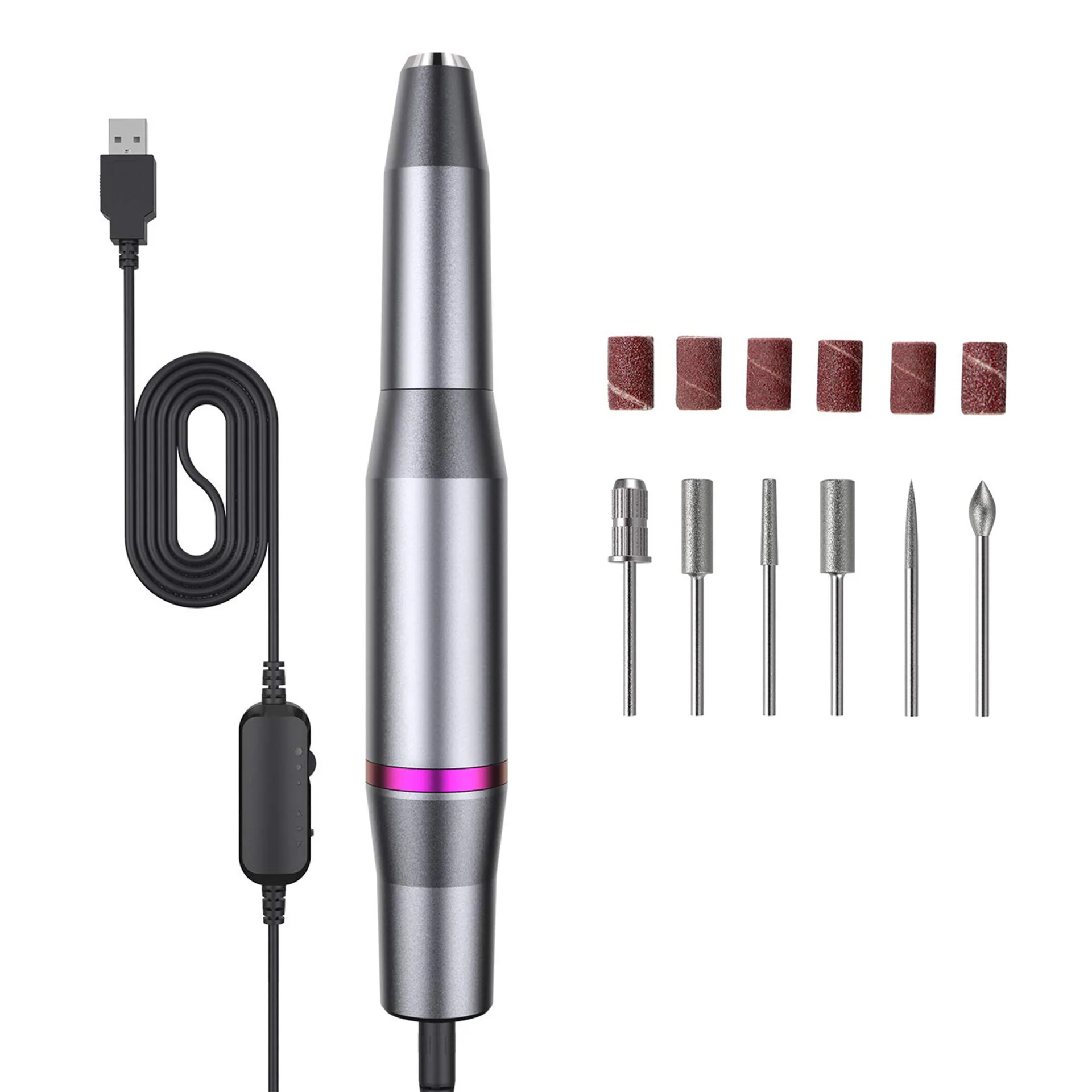

Nail Art Grinding Machine Electric Armor Grinding USB Portable Nail Art Tool Grinding Manicure Armor Removal Armor Electric