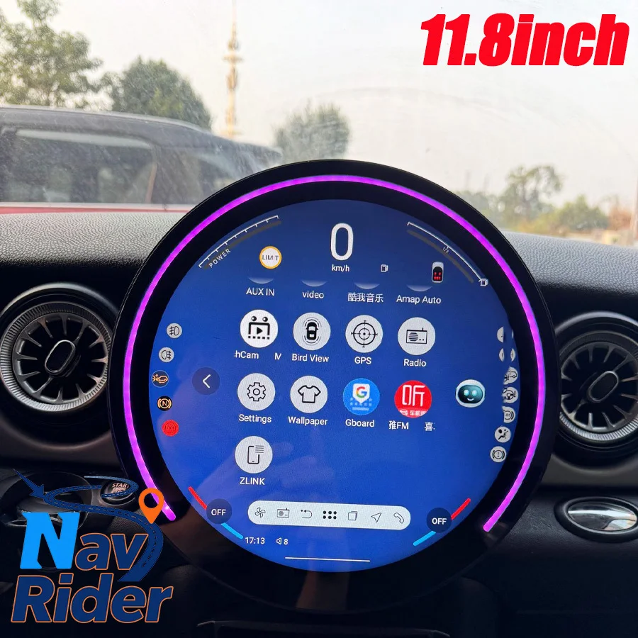 

11.8" Android Multimedia Player For BMW Mini One Cooper R55 R56 Peaceman Mini Clubman 2007-2014 Navi Car GPS Auto Radio Carplay