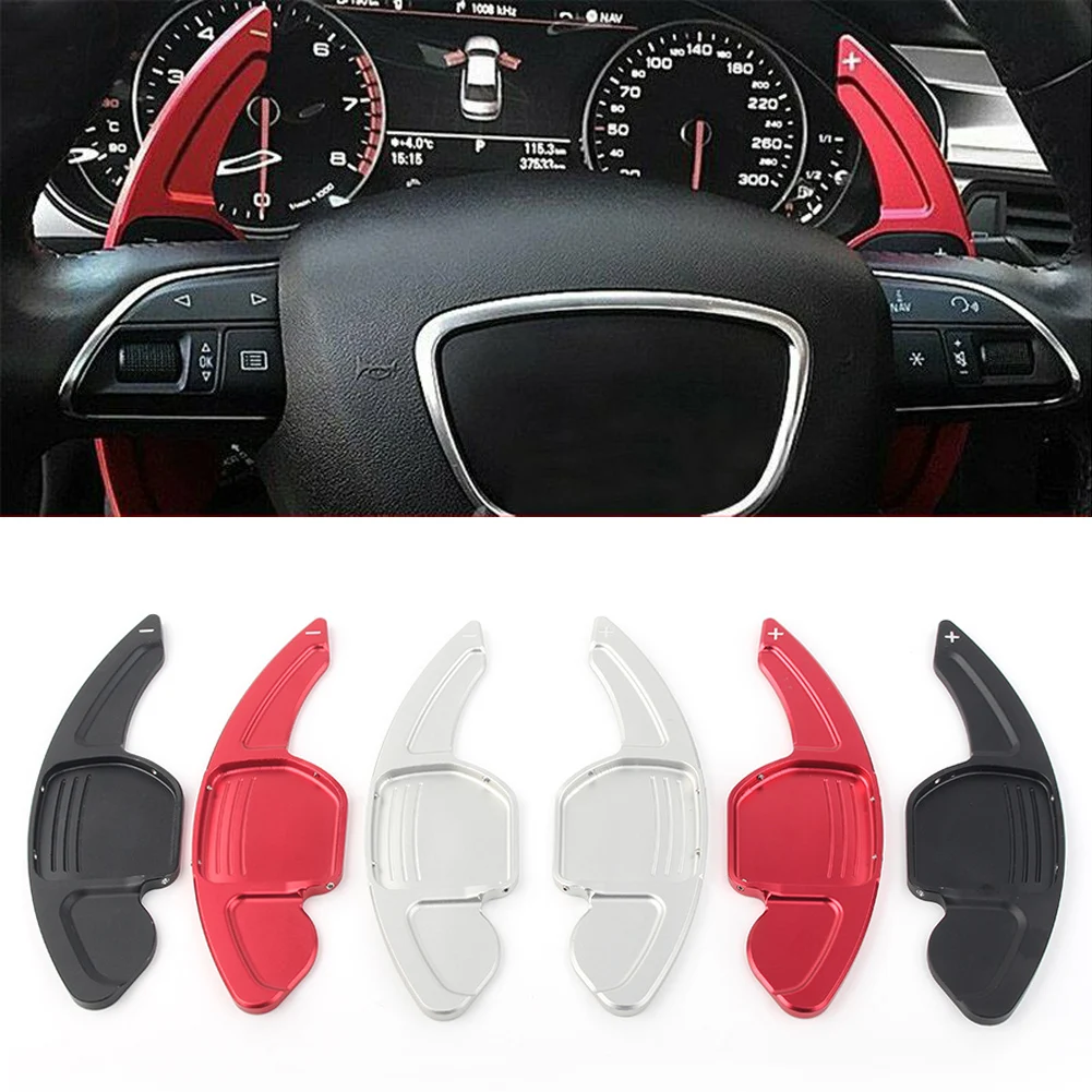 

Aluminum Alloy Car Steering Wheel Shifter Paddle Shift For Audi A3 A4L A5 A6L A7 A8 S5 S6 S7 S8 RS3 RS6 R8 Q3 Q5 Q7 TT TTS