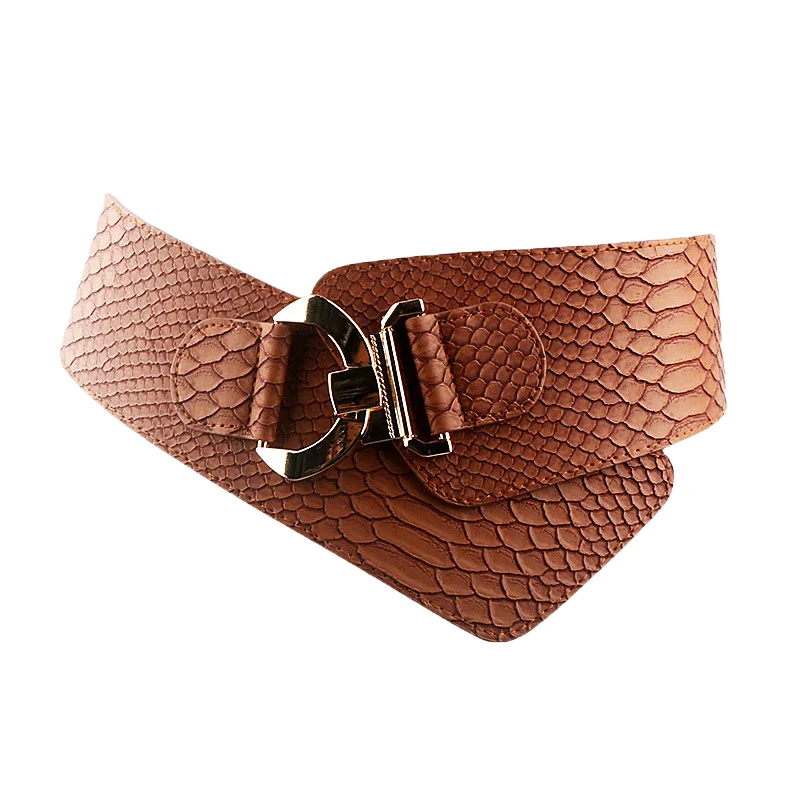 Women's Elastic Wide Waist Belt - Minimalist Versatile for Shirt Blazer Jacket Decoration