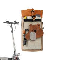 Bike Bottle Holder Insulated Handlebar Bag Waterproof Insulated Bottle Pouch Bag For Mountain Road Bike Scooter Wheelchair