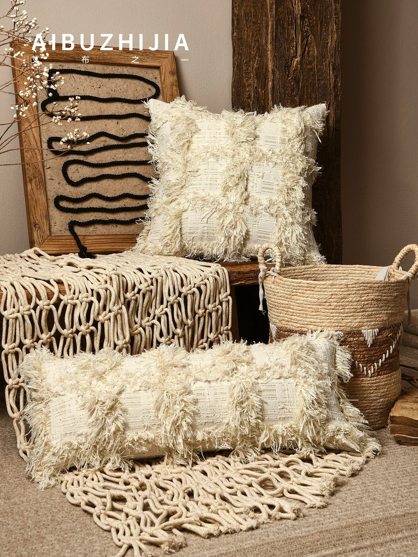 

Длинная наволочка с рюшами для дивана, гостиной или изголовья кровати, стеганая, из хлопка и льна, съемная и моющаяся.