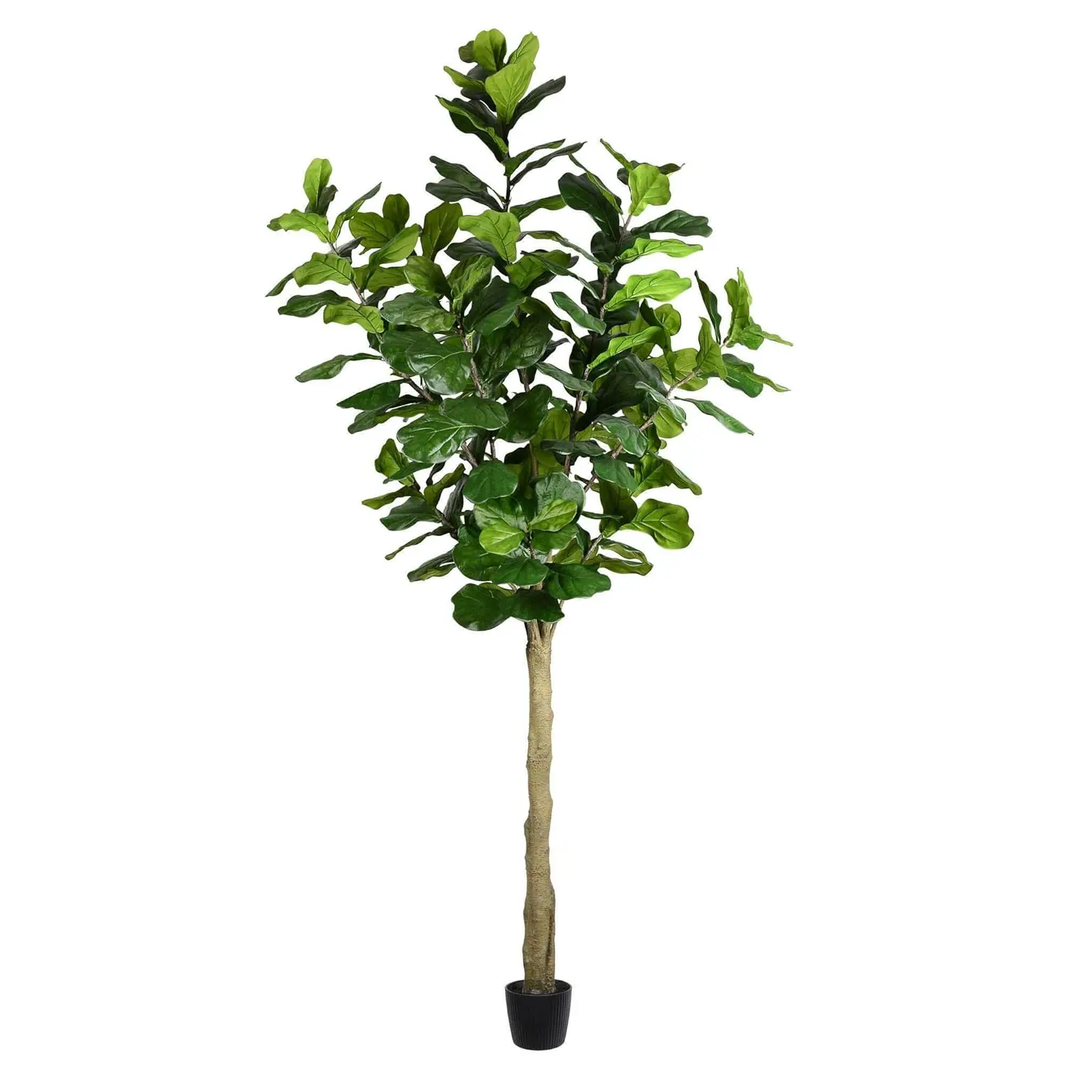 

10' Artificial Potted Fiddle Tree, 184 Leaves, Faux Fiddle Leaf Fig for Indoor Decor, Maintenance-Free, Realistic Details