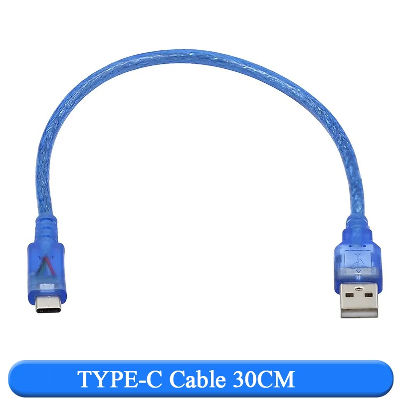 Kabel USB 30 cm UNOR3 R3 / Mega 2560 R3/ ADK USB-A do USB-B do kabla drukarki Arduino MINI TYPE-C MICRO