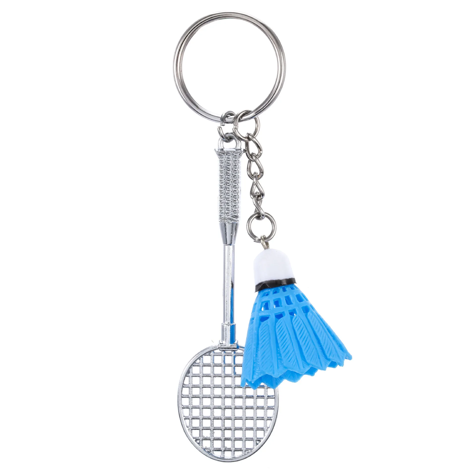 12Pcs Badminton Keychain Pendant Gift Badminton Keyring Mini Crafts Cartoon Badminton Pendant