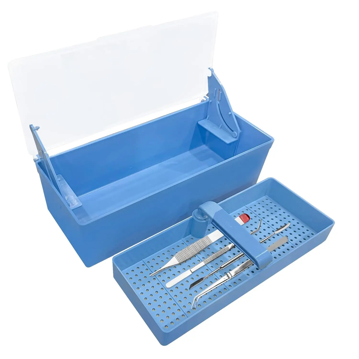 

Dental Instrument Sterilization Box Lifting Soaking Type OralMirror Dental Tool Multi-functional Large-capacity Disinfection Box