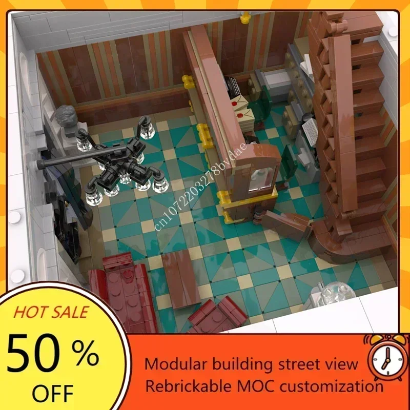 3749PCS Customized MOC Modular The Consulate Street View Custom Puzzles Model Technology  DIY Assembly Kids Toys Gifts