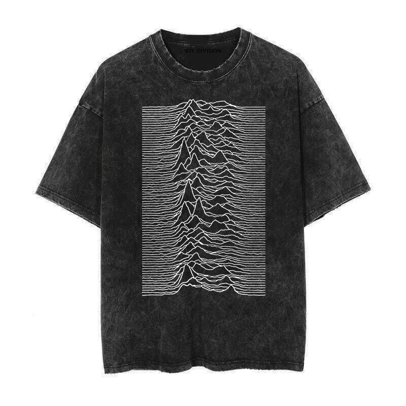 Fit Joy Division Radio Waves Graphic Design The Band Produced Vintage Washed and Retro Batik T-shirts