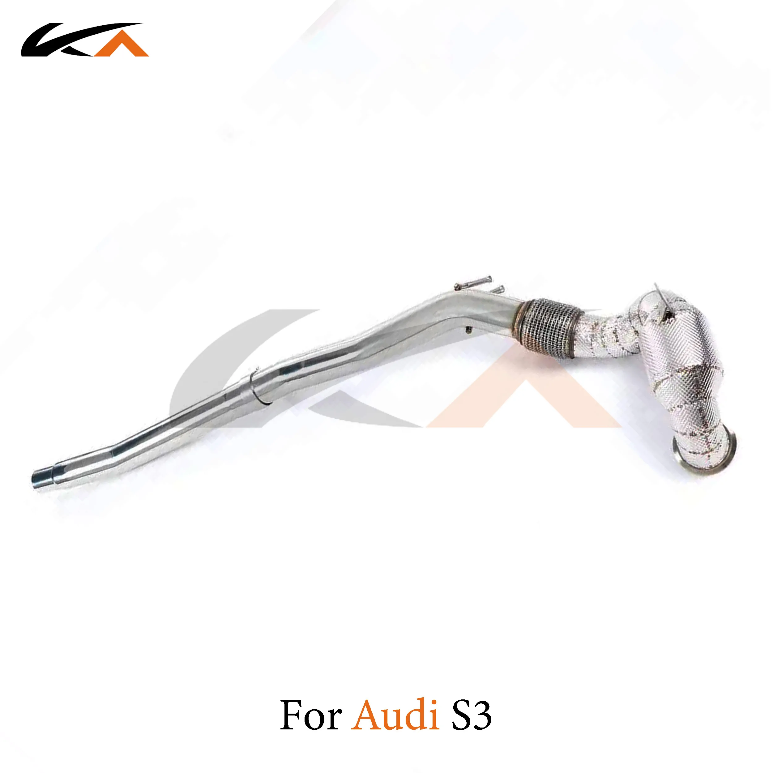 KA Tuning exhaust system header stainless downpipe for Audi S3 2.0T axle pipe performance catalysis heat shield