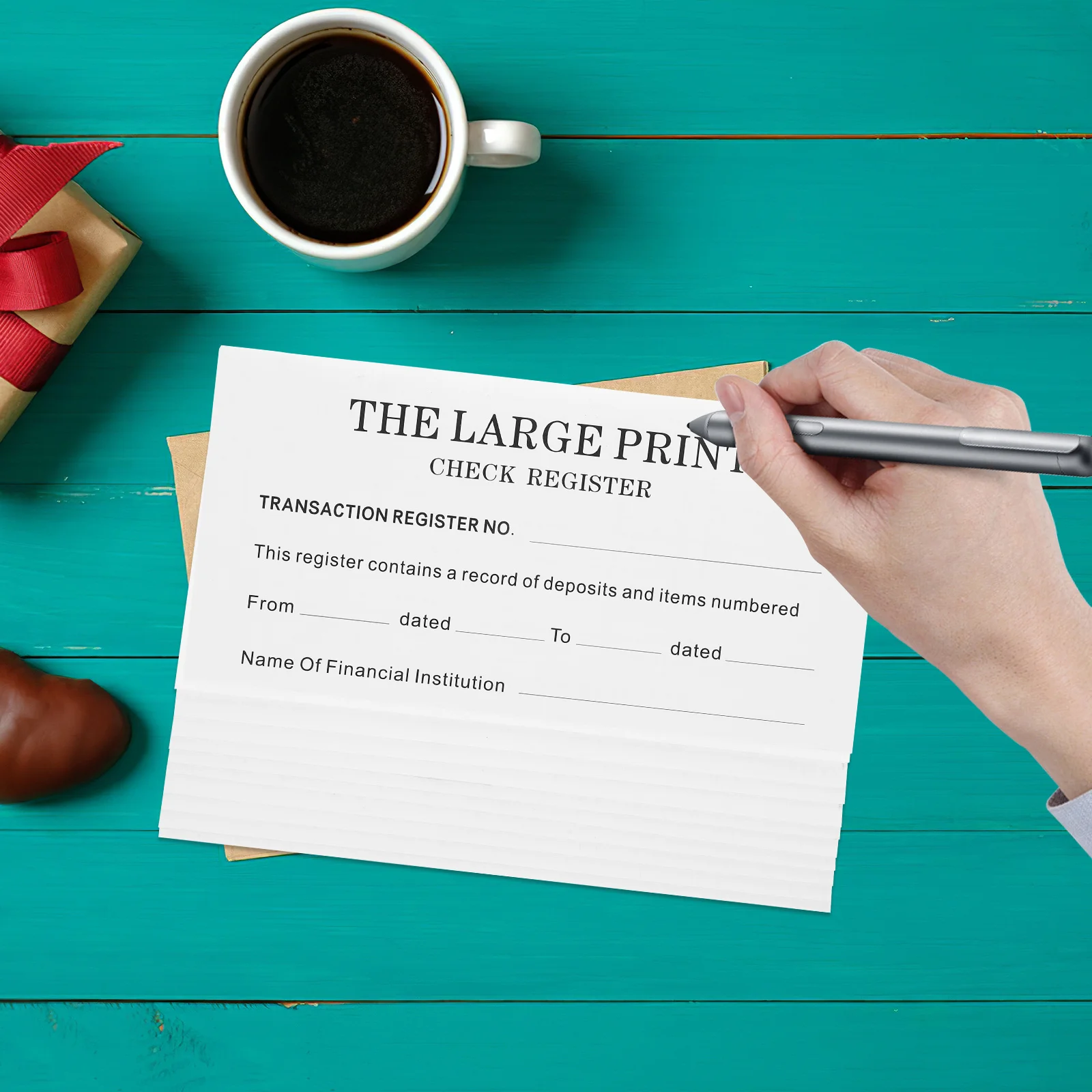 Checkbook Register Book Functional User-Friendly Layout for Streamlined Check Management Personal Financial Notebook Expense
