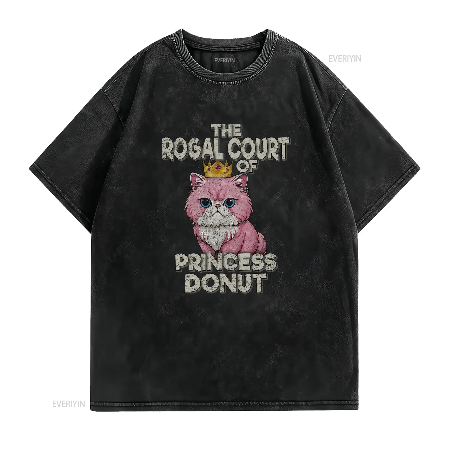 Cat The Royal Court Of Princess Donut Dungeon Crawler Carl T Shirt vintage Washed graphic Stretched fashion Casual