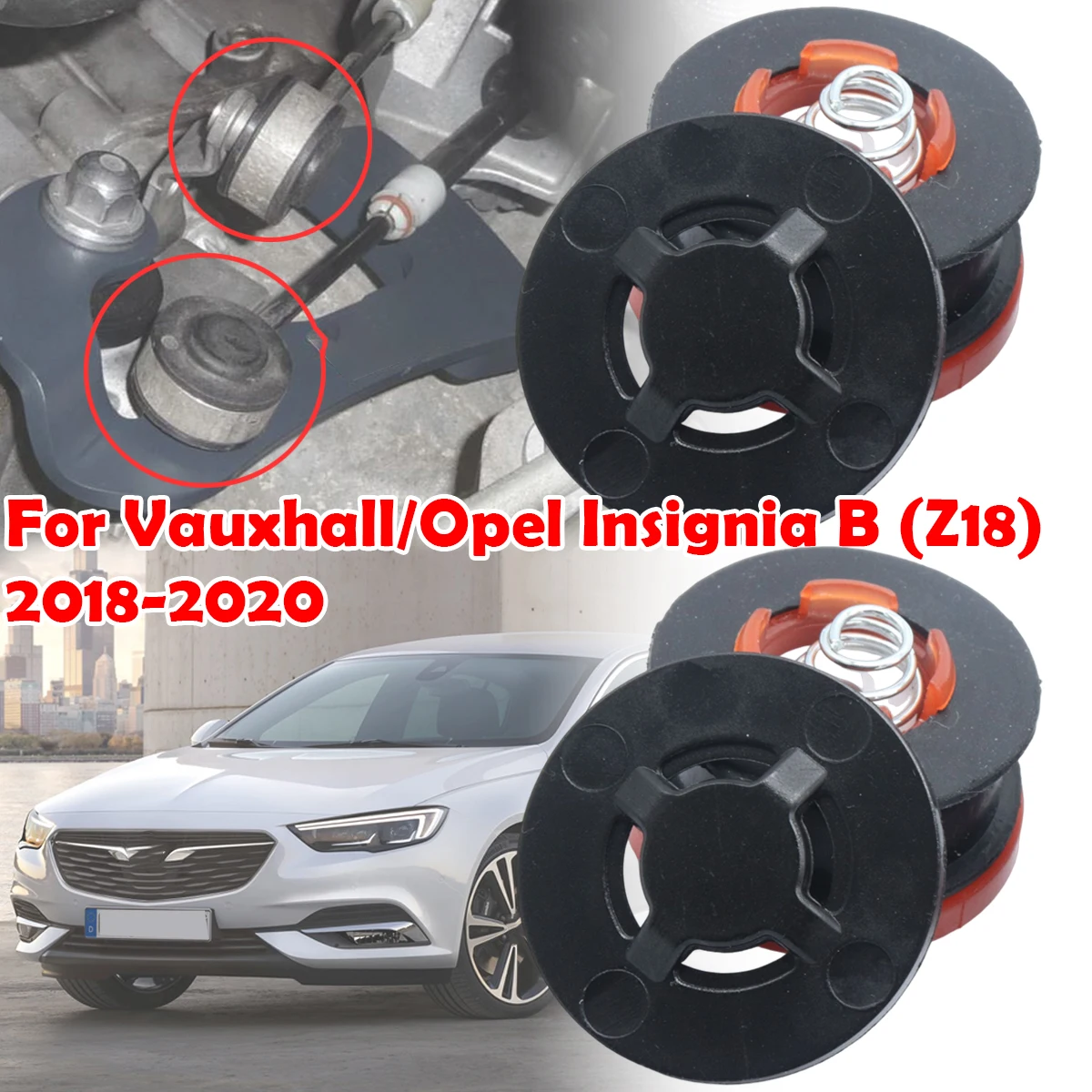 

2 комплекта для Vauxhall/Opel Insignia B (Z18) 2018-2020, ручной трос переключения передач, концевой стержень, втулка, разъем, селектор рычага переключения передач