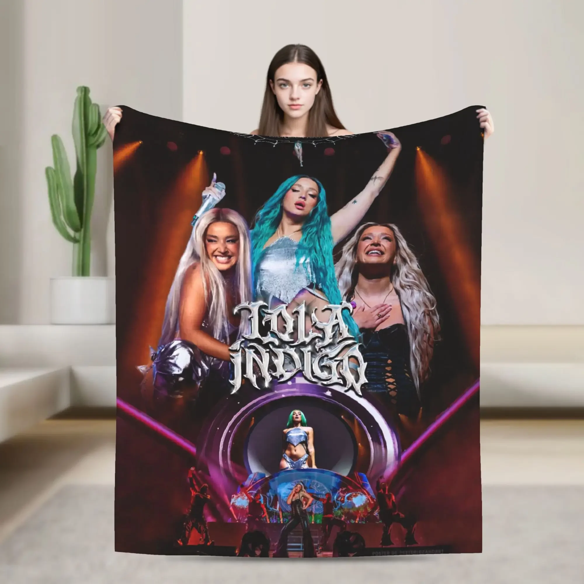 

Lolas Indigos El Dragon Tour Bedding Throws Cozy Novelty Blanket for Living Room Travel Flannel Bedspread Bed Cover