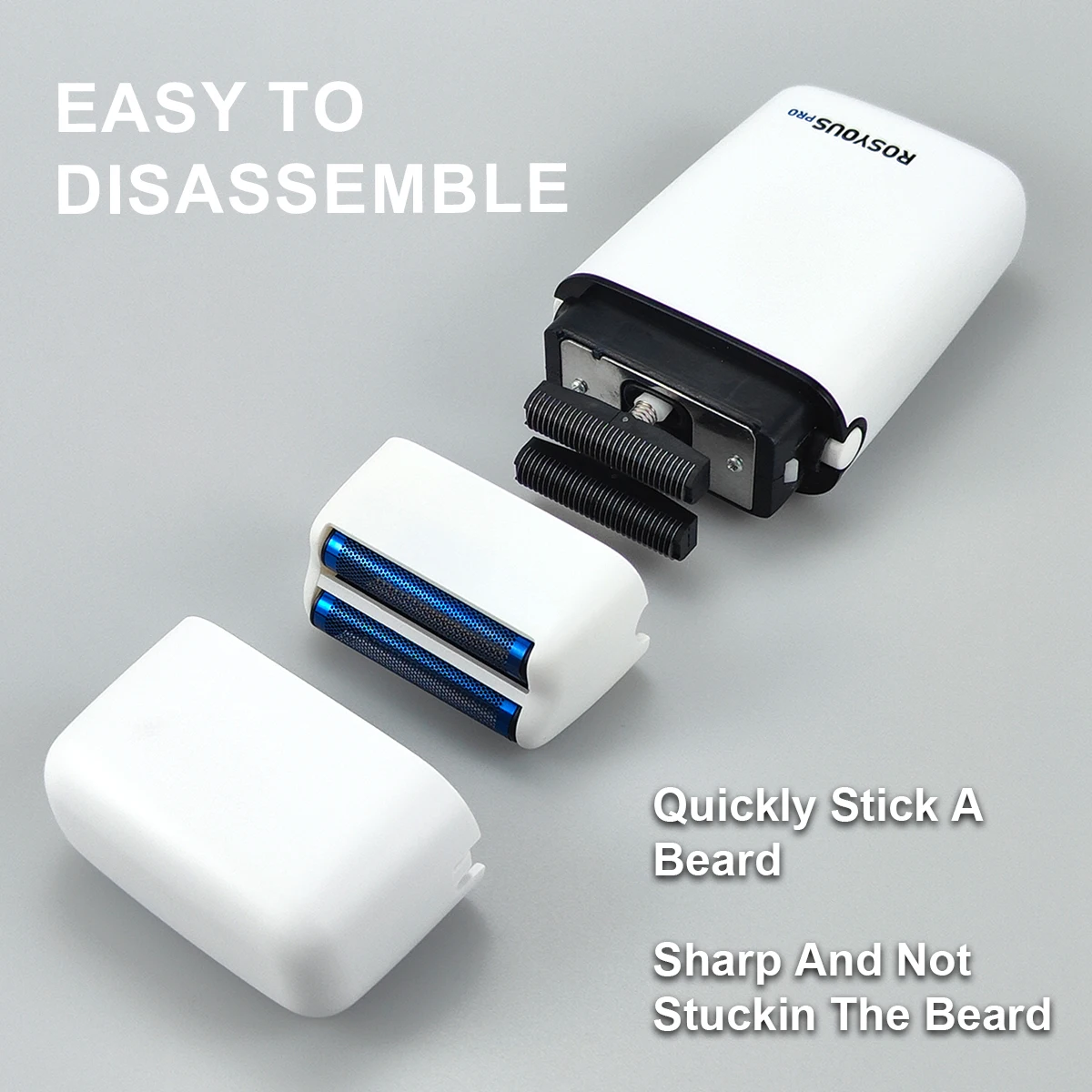 ROSYOUS RS620 مزدوج احباط الأزرق هيبوالرجينيك سكين صافي 10000 دورة في الدقيقة USB اللاسلكي المهنية ماكينة حلاقة لقص الشعر