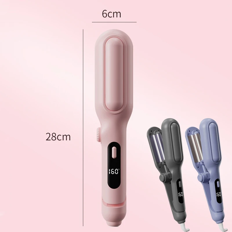 3 Barrel Curling Iron Deep Waver Anti-Scald Waves Hair Curler 28mm 32mm Adjustable Size Hair Crimper for Women - view 6
