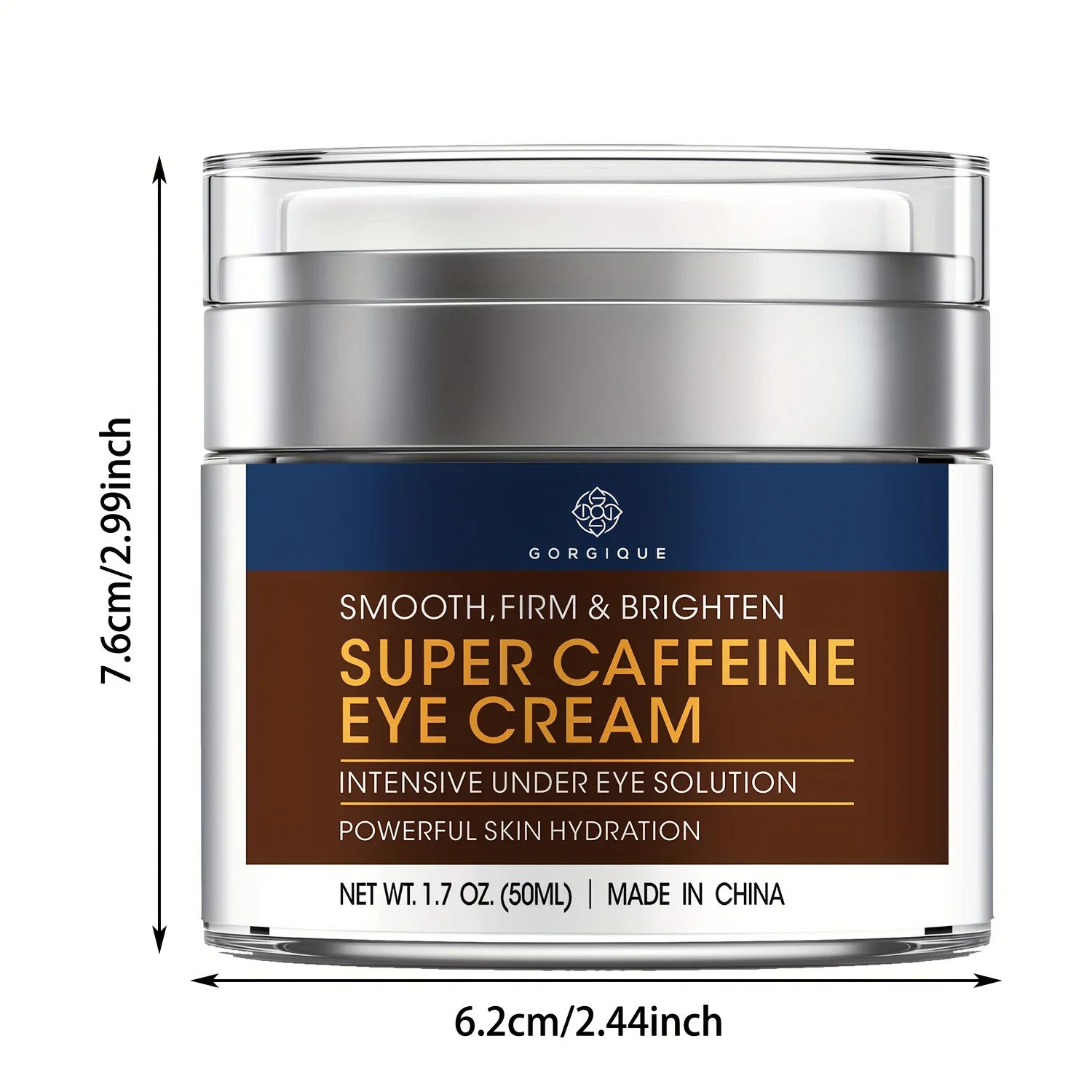 Caffeine Eye Cream for Dark Circles and Puffiness Under Eye Cream Multi Peptides