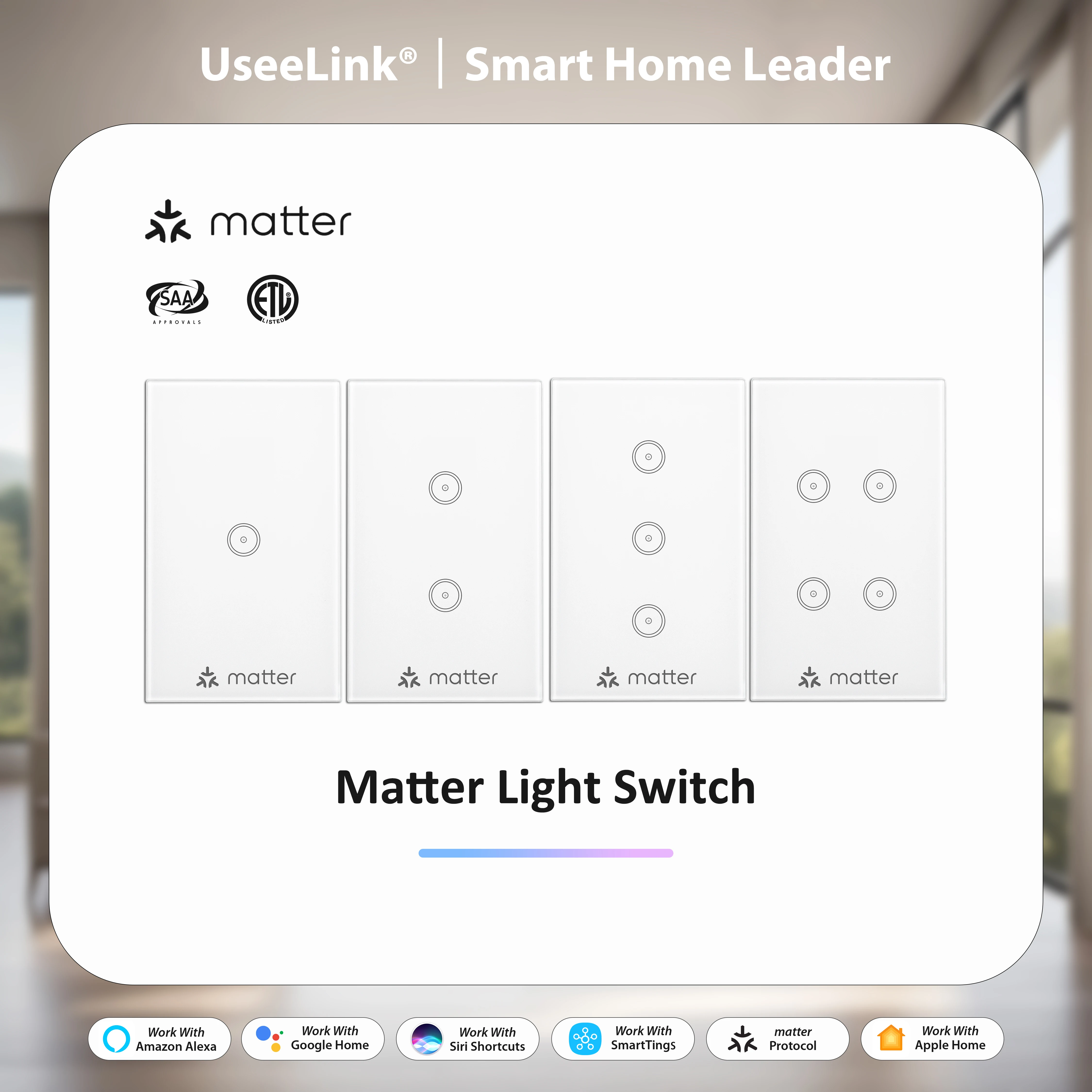 

Умный переключатель Matter Alexa Google Touch Light Switch Не требуется приложение Интеллектуальное управление сканированием QR-кода для подключения