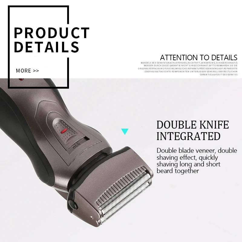 Kemei Razors for Men Electric Shaver Razor Electric Man Electric Shavers with Pop-Up Trimmer Wet Dry Electric Razor Waterproof