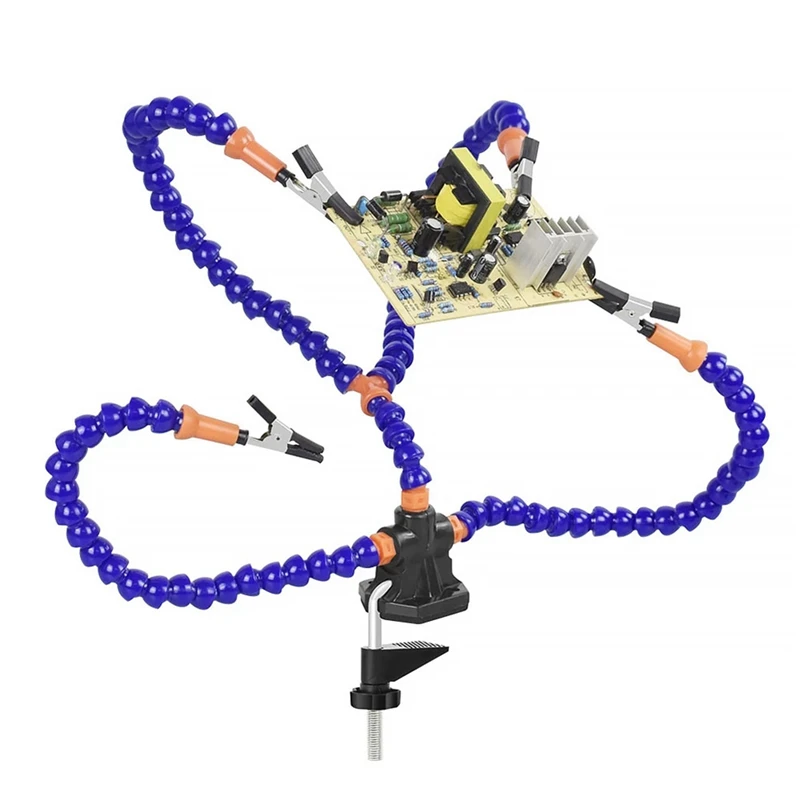 Clip-On Soldering Station Bracket For PCB Adjustable With Bracket Repair Tool Universal Arm Four-Claw Soldering Station
