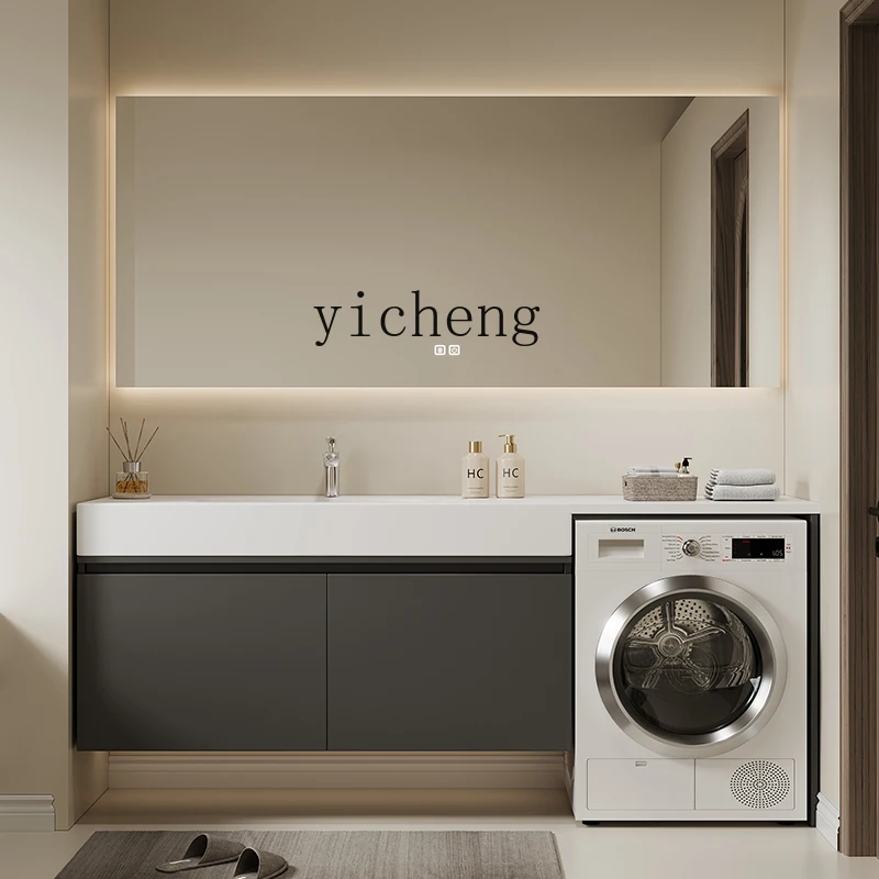 

Washing Machine Cabinet Rock Slab Basin Bathroom Cabinet Washroom Sink Basin