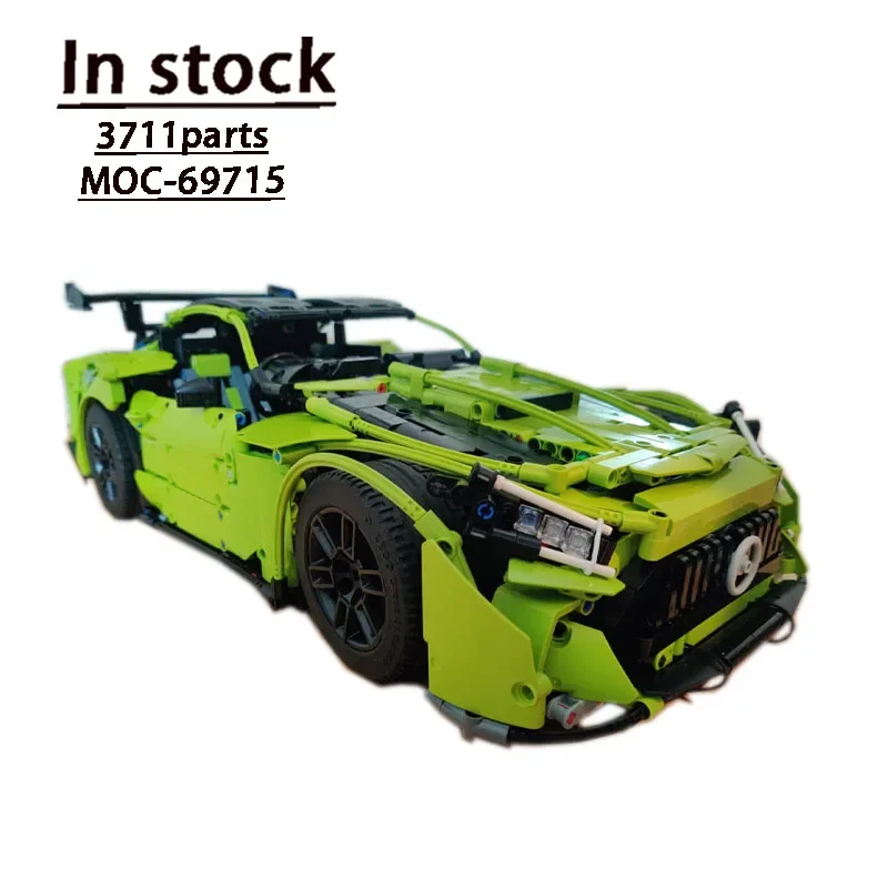 

2115 Classic Set Compatible New MOC-69715CT Supercar Assembly Stitching Building Block Model 3711 Parts Kids Birthday Toy Gift