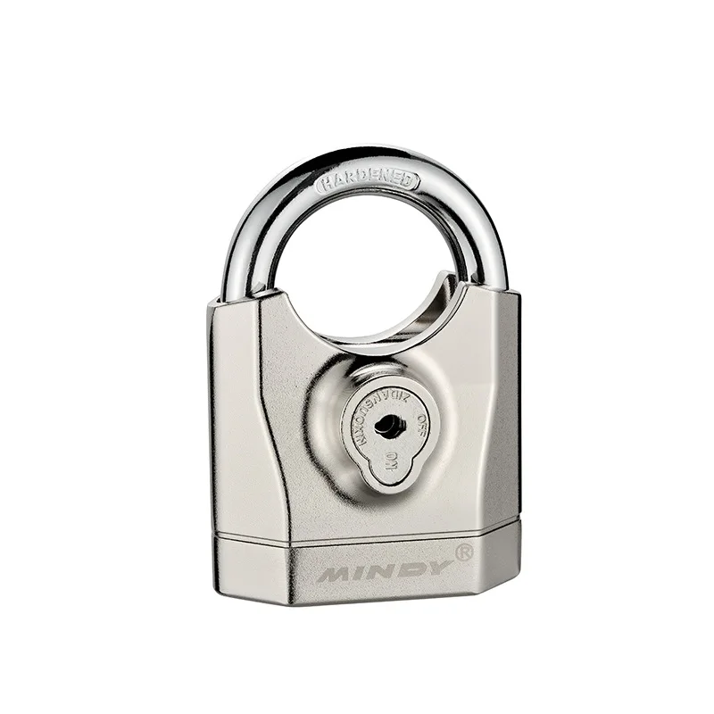 Alarm Padlock Anti-Theft Heavy Duty Security Alarm Lock 120db Alarm Sound Weather Proof for Door Storehouse Truck 3 Keys