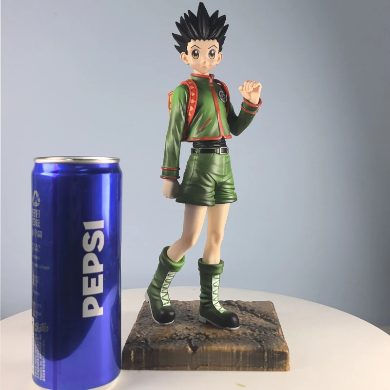 

26cm Hunter Hunter Killua Zoldyck Anime Figure Heart Snatching & Gon Freecss Action Figures Desk Model Ornament Statue Toy Gift