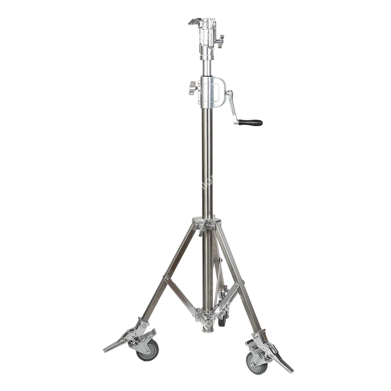 Medium-sized hand-cranked lamp holder lifting tripod photography   with pulley universal bracket  diagonal arm