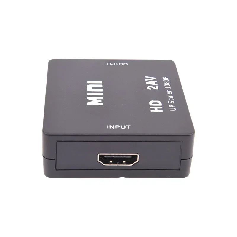 HDMI 호환-AV RCA 어댑터 컨버터 미니 박스, RCA AV CVSB LR 비디오 합성 AV 스케일러 컨버터, PC HDTV 프로젝터용