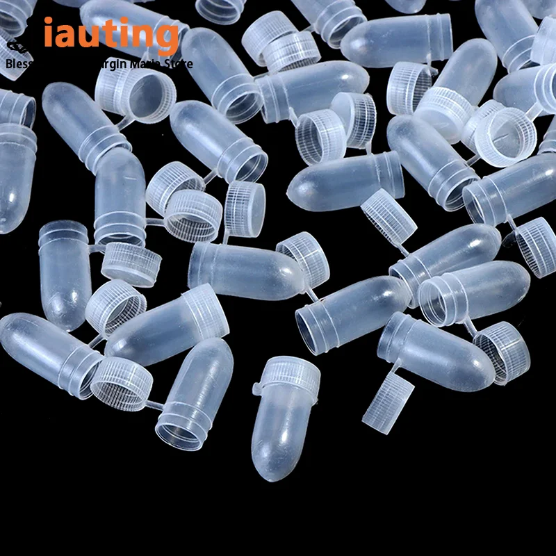 100Pcs/lot Portable Mini Capsule Organizer Portable Flip Lid Transparent Capsule Storage Containers Pill Box Holder Pill Case