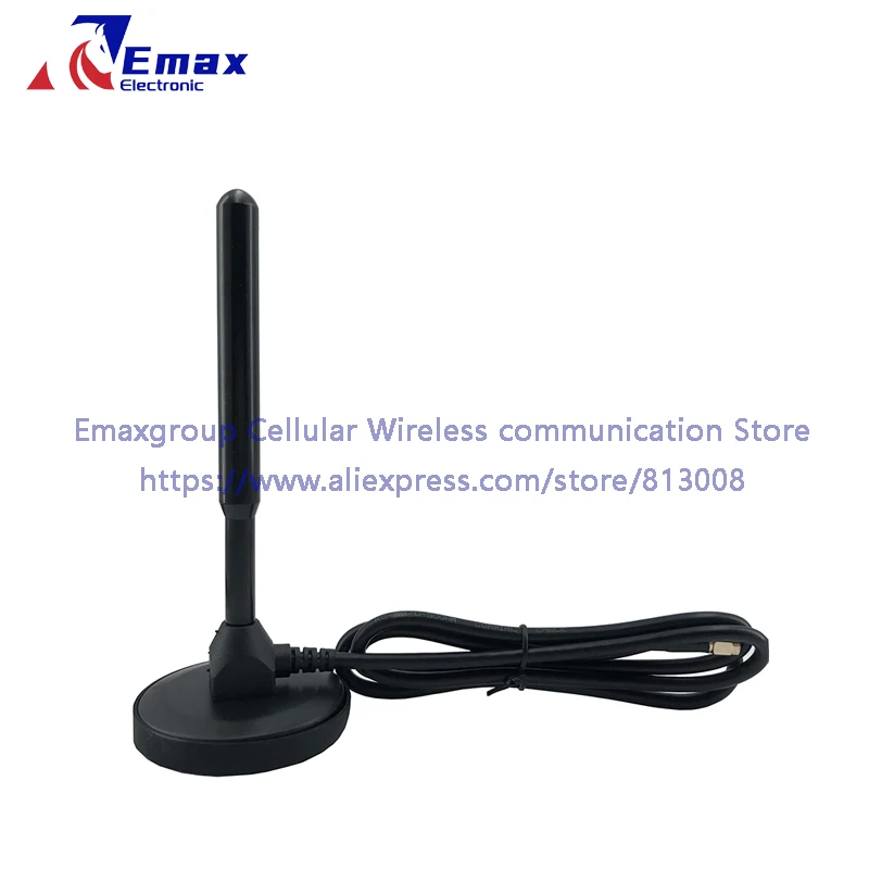 

GSM 3G 4G LTE Suction Cup Antenna Omnidirectional 35DBi High Gain SMA Male Interface Pure Copper Rod 1m-5m Cable