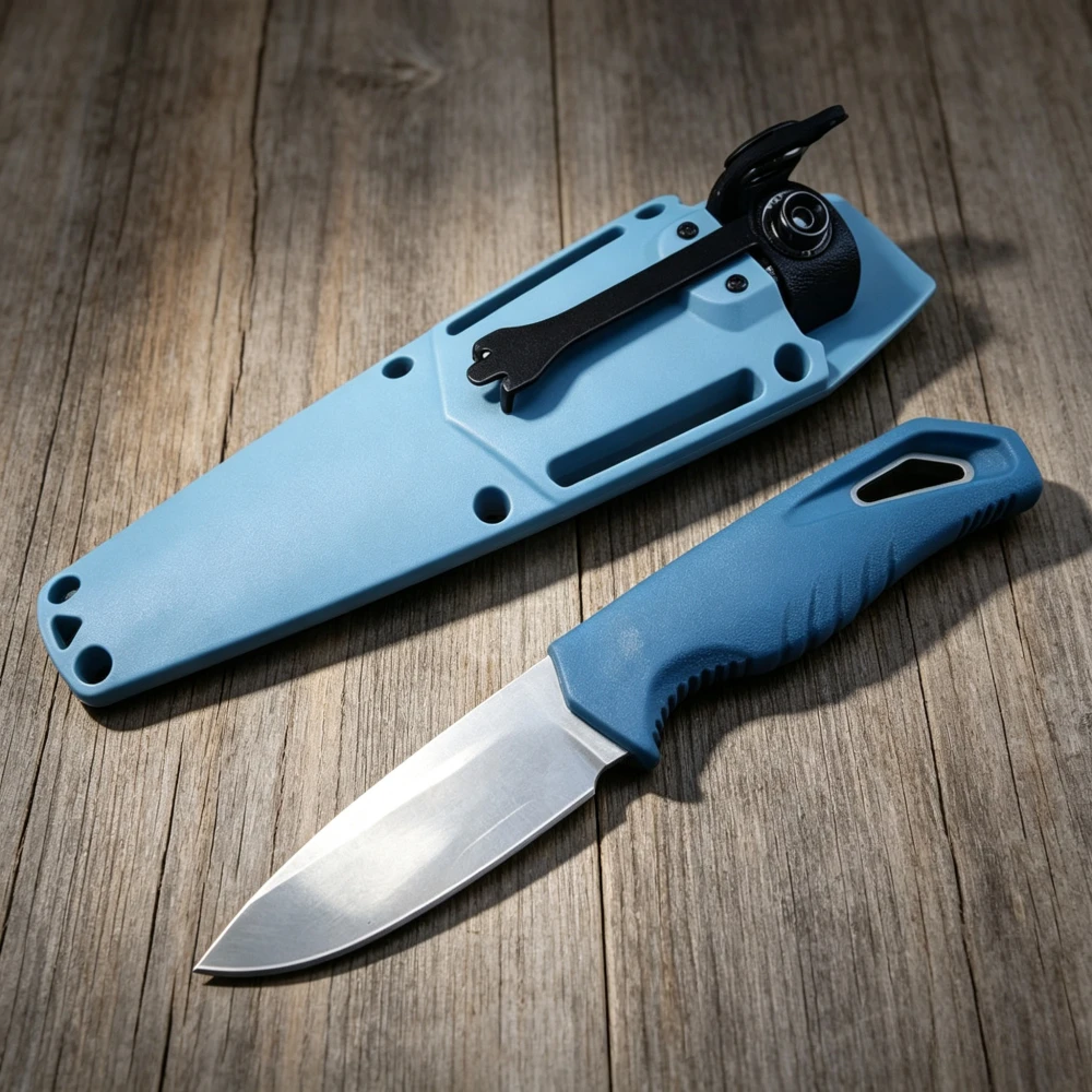 180/50 Outdoor Rock Climbing Adventure Trekking Utility Knives Outdoor Portable 8Cr13Mov Fixed Knife W/ Sheath Daily Cutter Gift