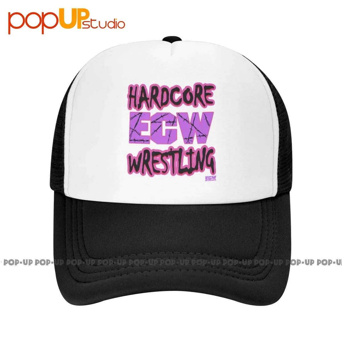 Ecw Hardcore Wrestling 90S P-281 Baseball Cap Trucker Hats Breathable Sunscreen All-Match Streetwear Top