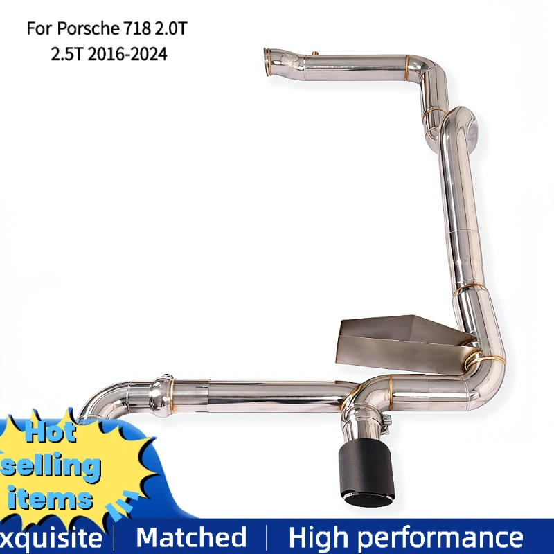 

Factory Custom Full Exhaust System for Porsche 718 2.0T 2.5T 2016-2024 Exhaust Catback Exhaust Downpipe SS304 Exhaust Pipes