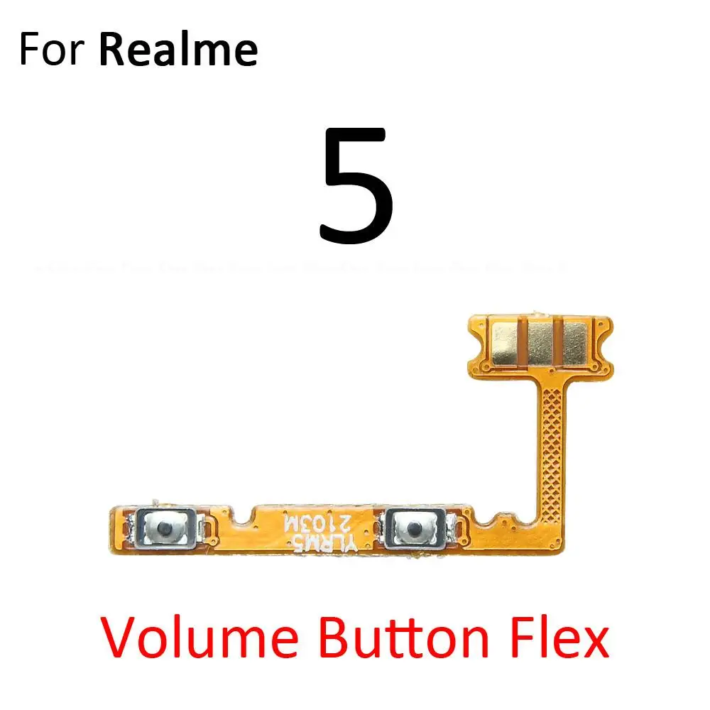 Power ON OFF Mute Switch Control Key Volume Button Flex Cable For OPPO Realme 5 5s 5i 3 3i Pro Replacement Parts